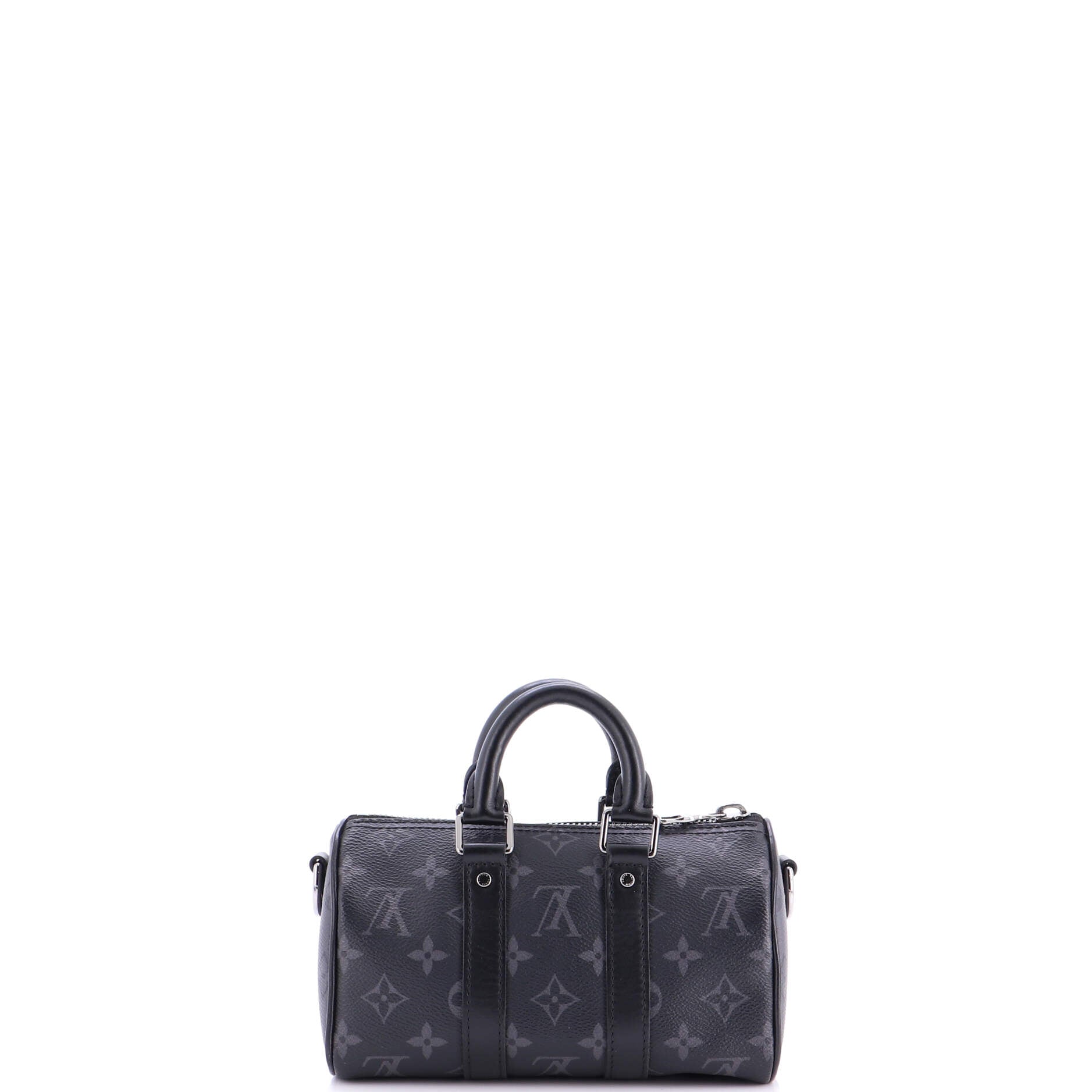 Keepall Bandouliere Bag Reverse Monogram Eclipse Canvas XS