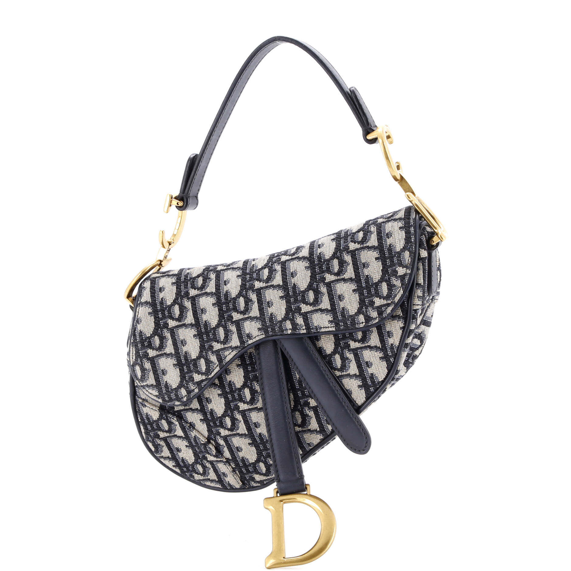 Saddle Handbag Oblique Canvas Mini