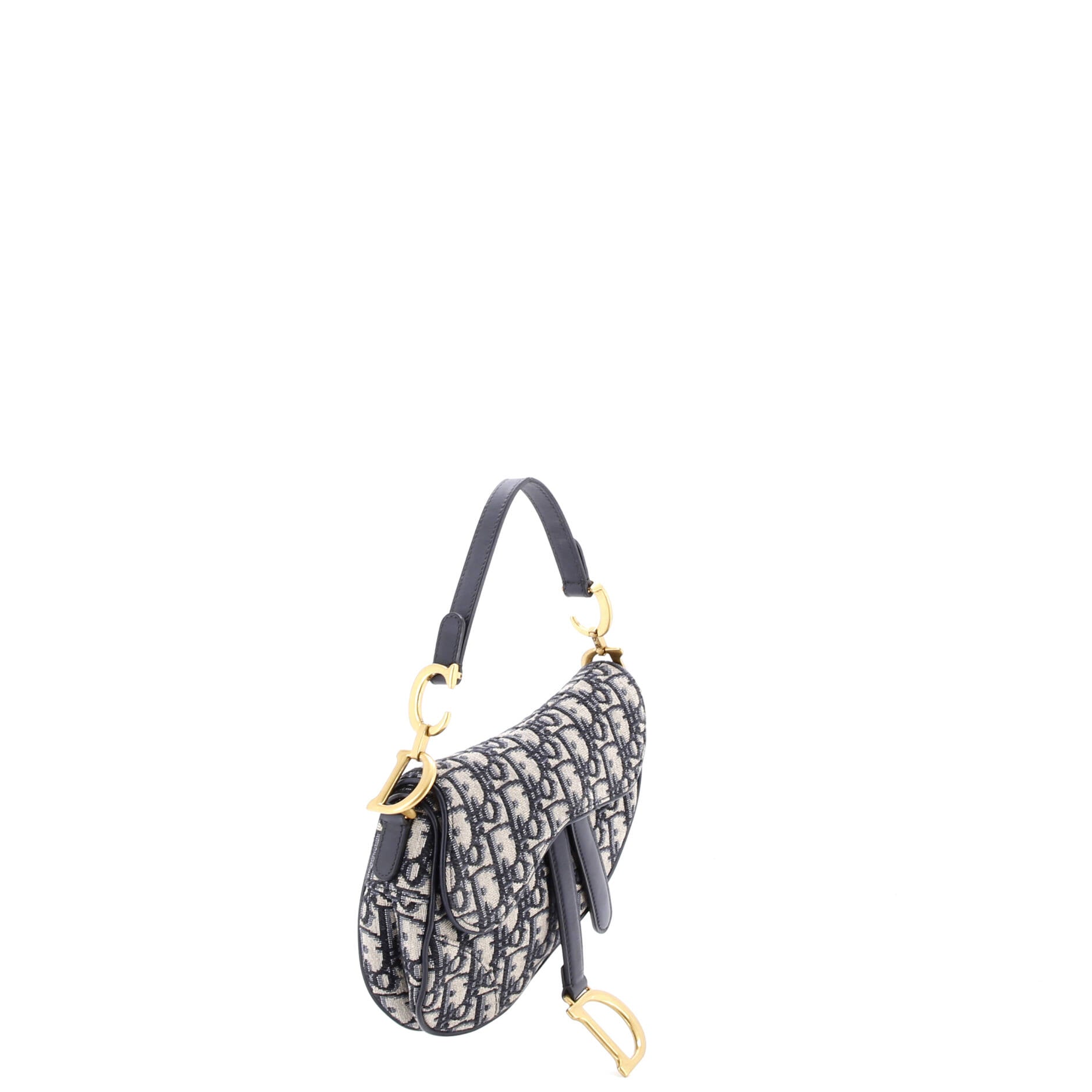 Saddle Handbag Oblique Canvas Mini