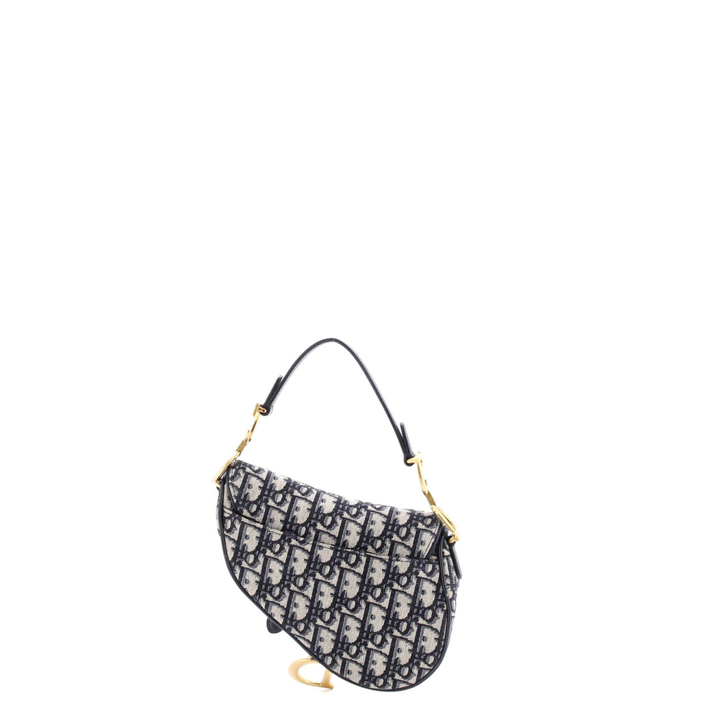Saddle Handbag Oblique Canvas Mini