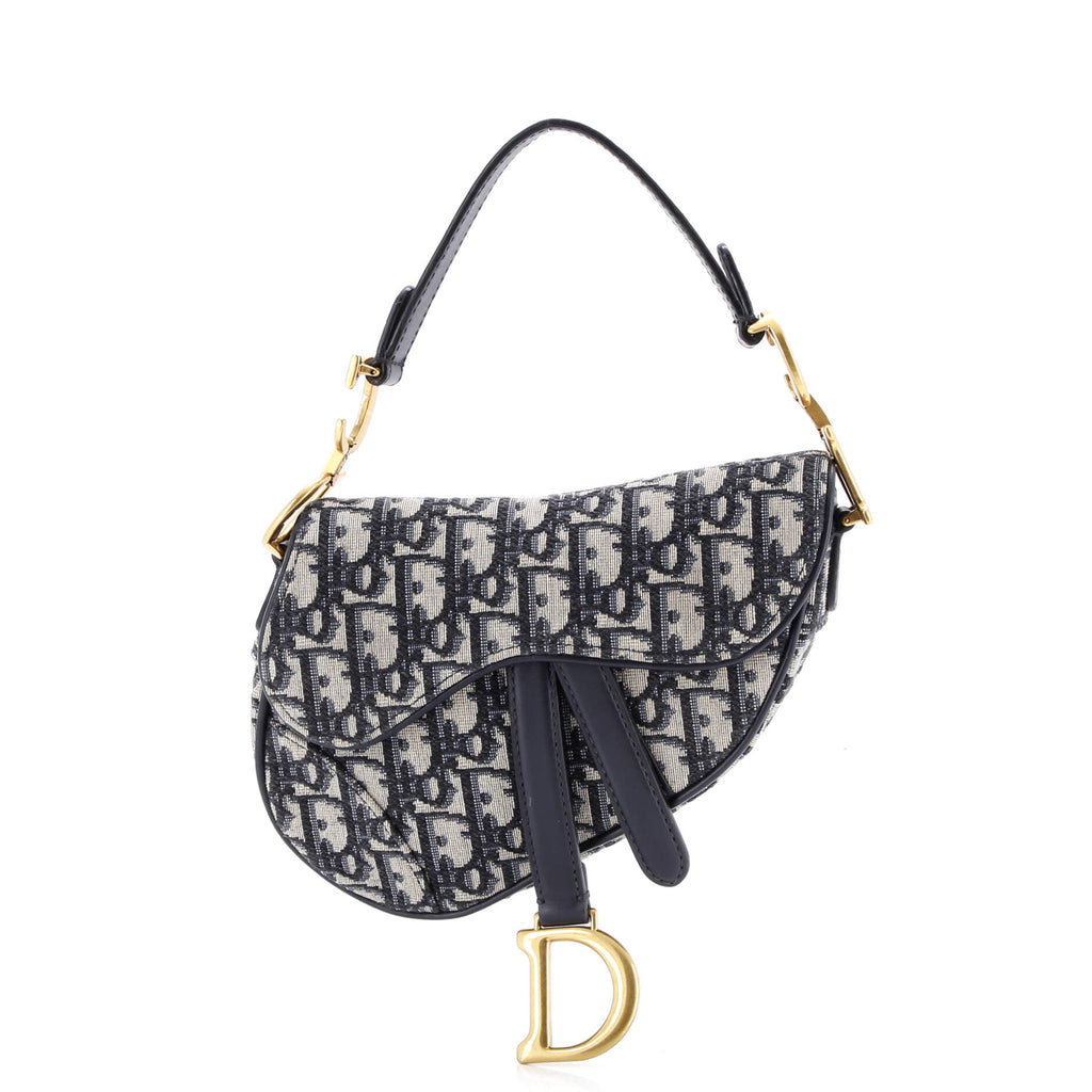 Saddle Handbag Oblique Canvas Mini