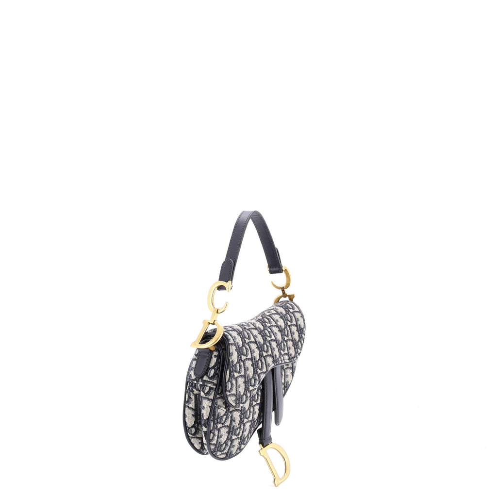 Saddle Handbag Oblique Canvas Mini