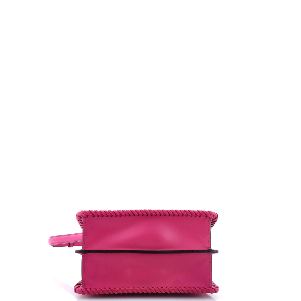 Peekaboo ISeeU Bag Woven Leather Petite