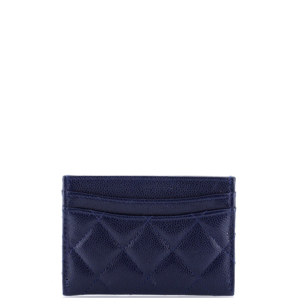 Classic Card Holder Quilted Caviar