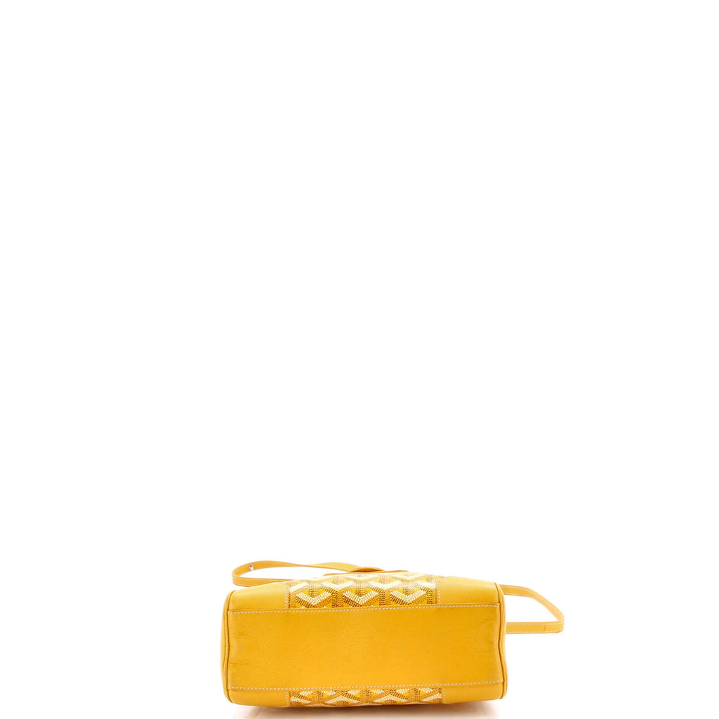 Saigon Top Handle Bag Coated Canvas with Leather Mini