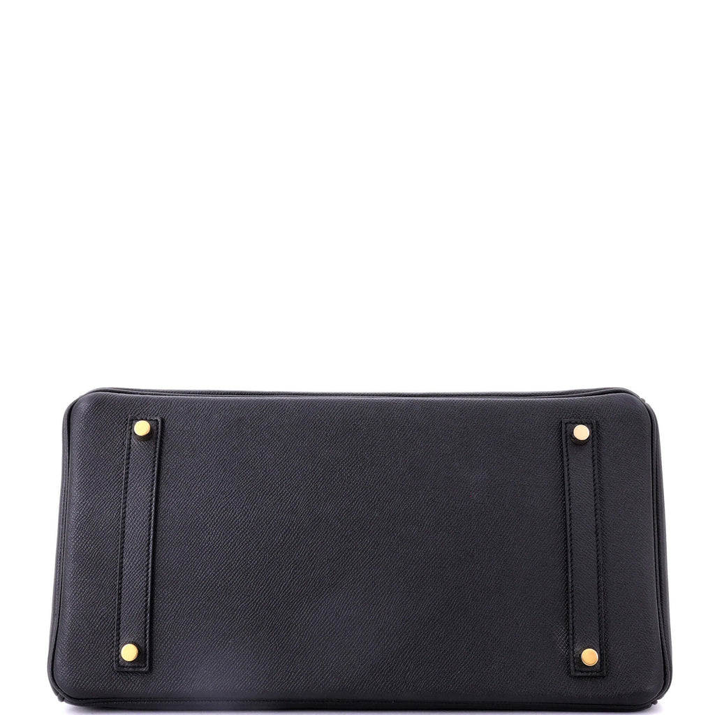 Birkin Handbag Noir Epsom with Gold Hardware 35