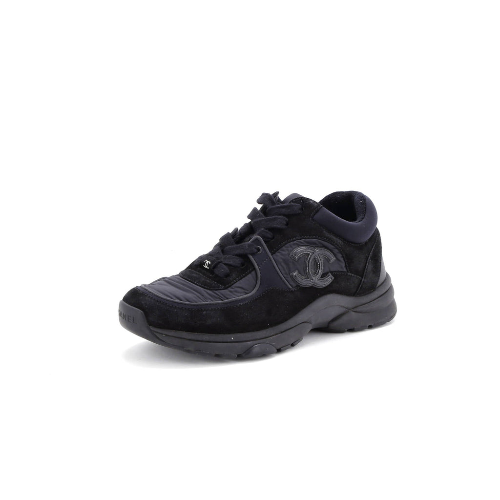 Women's CC Low-Top Sneakers Suede with Leather and Nylon