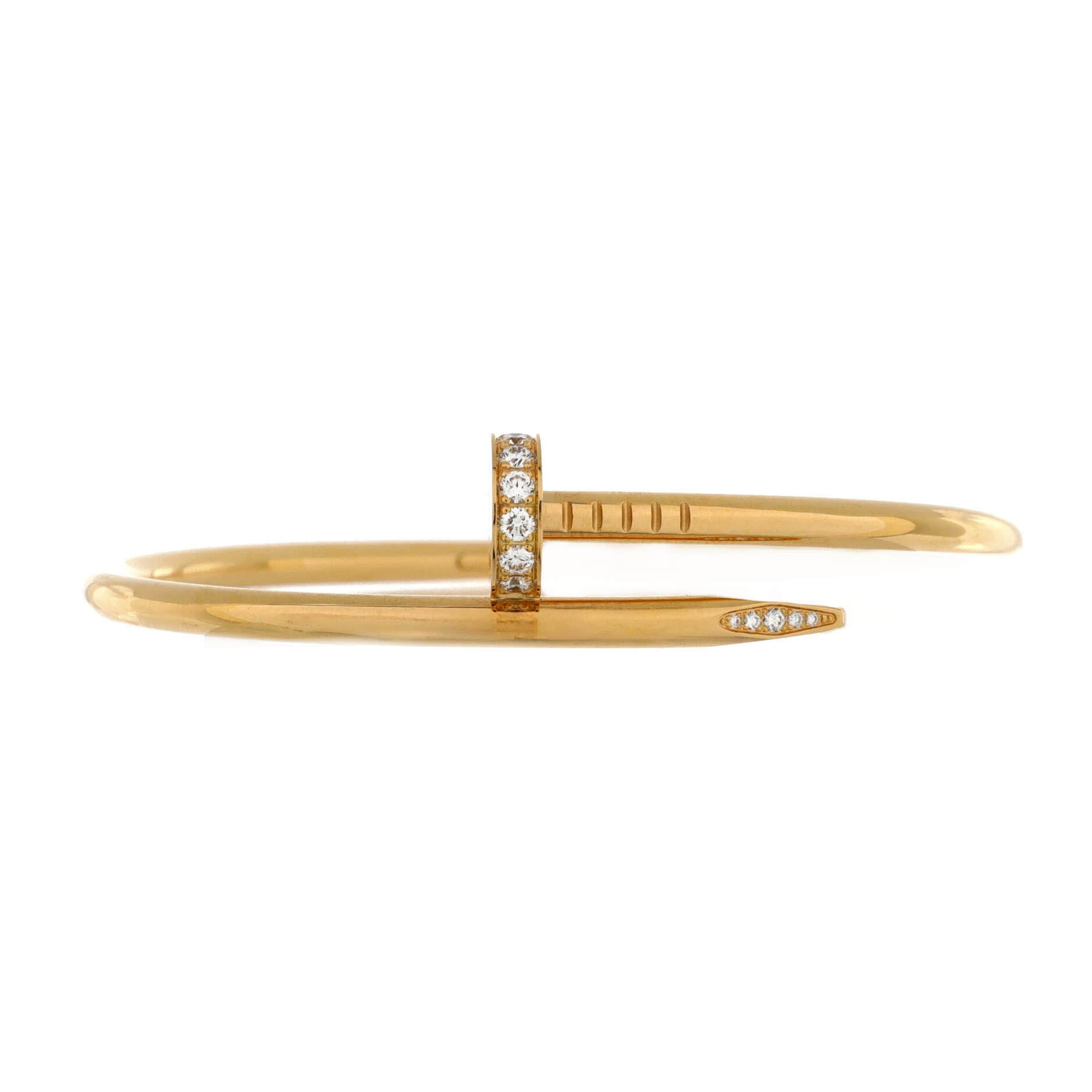 Juste un Clou Bracelet 18K Yellow Gold with Diamonds Classic