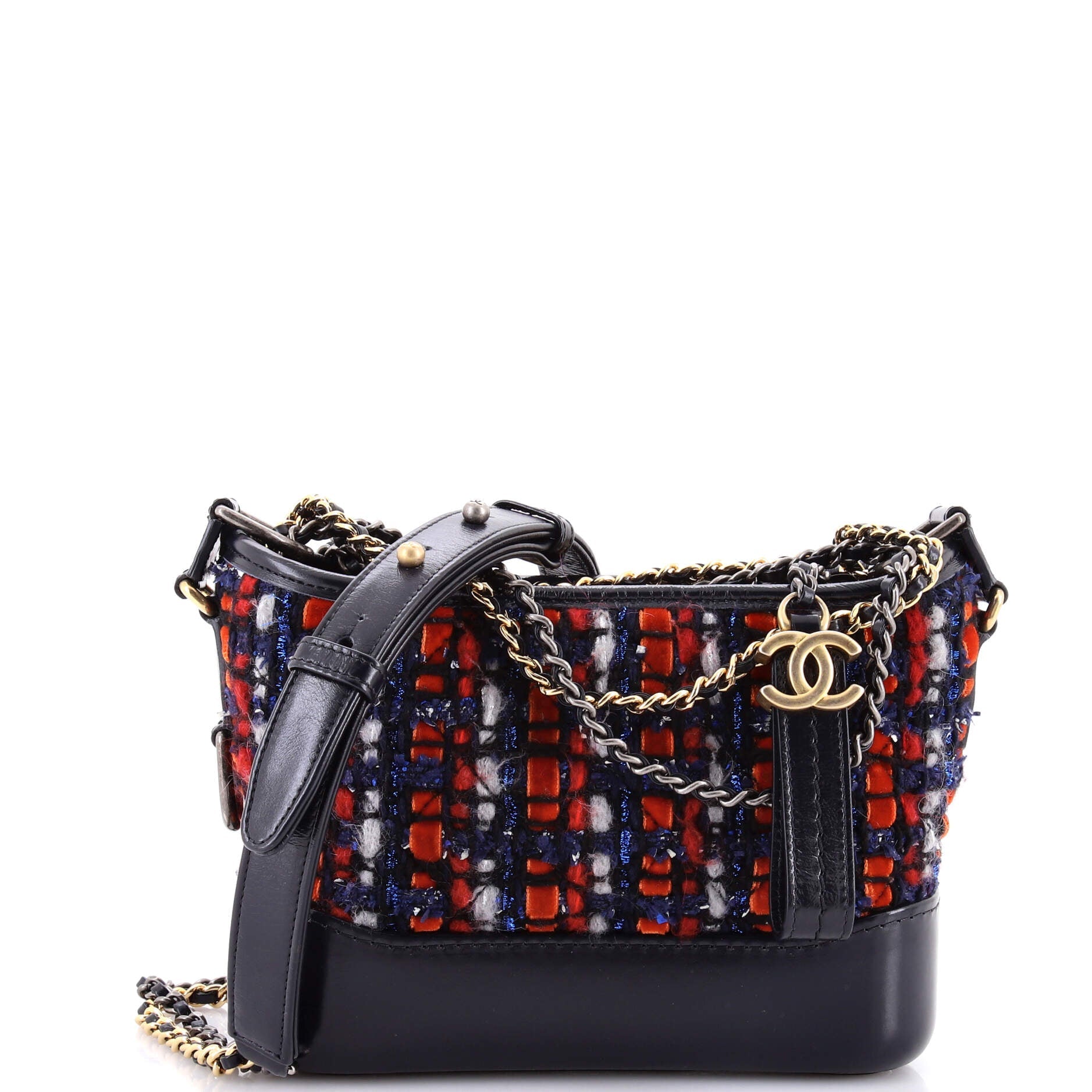 Gabrielle Hobo Quilted Tweed and Calfskin Small