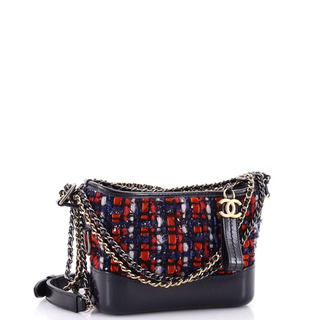 Gabrielle Hobo Quilted Tweed and Calfskin Small