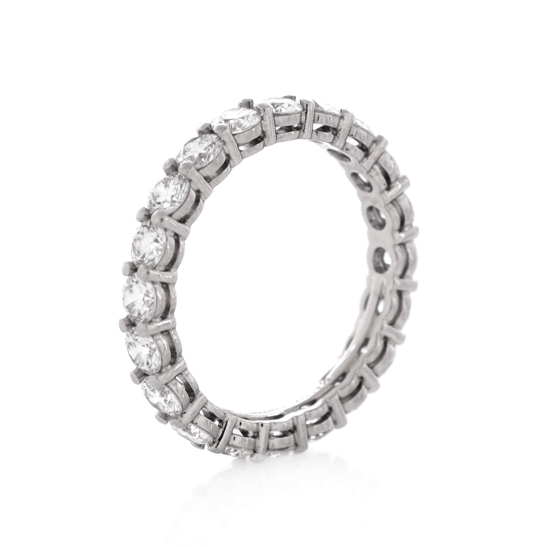 Embrace Band Ring Platinum with Diamonds 3mm
