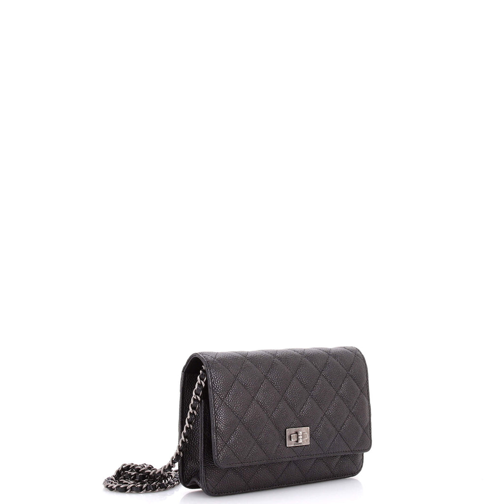 Reissue 2.55 Wallet on Chain Quilted Caviar