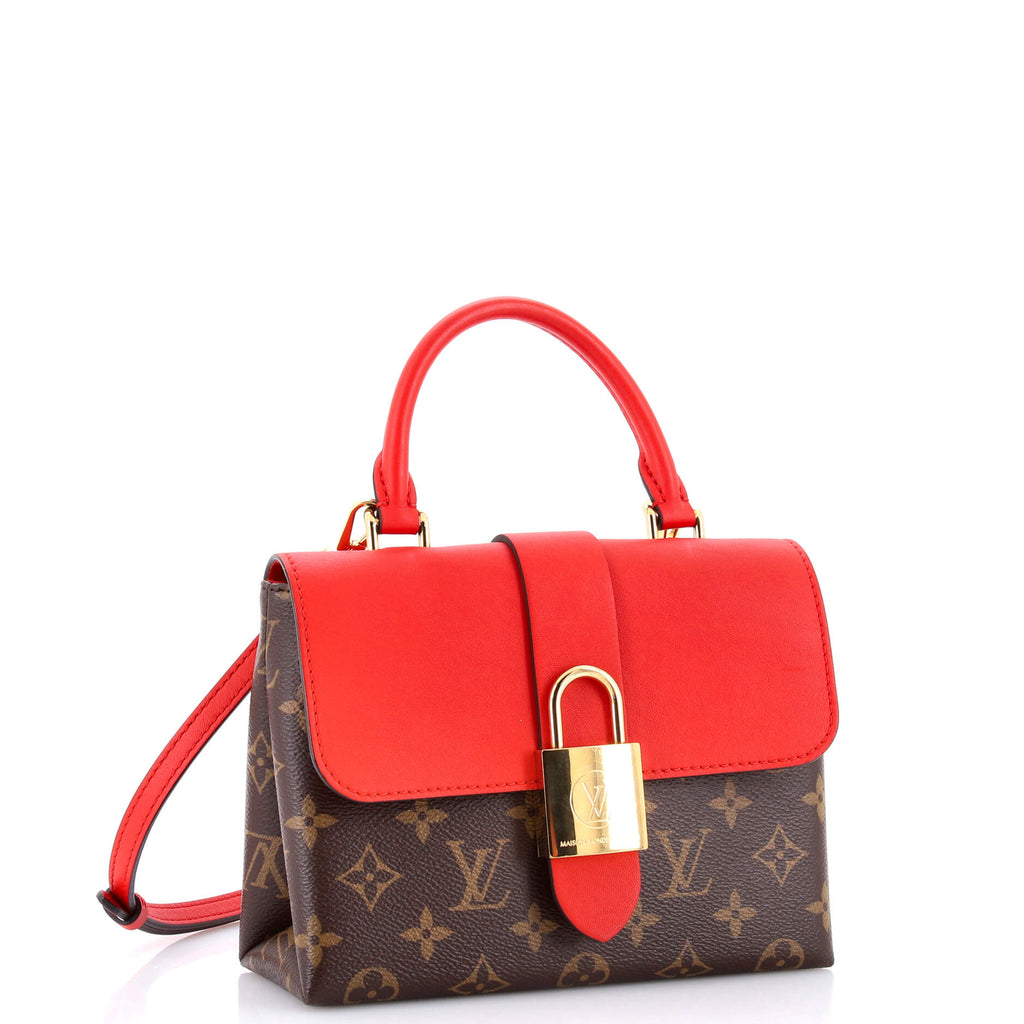 Locky Handbag Monogram Canvas with Leather BB