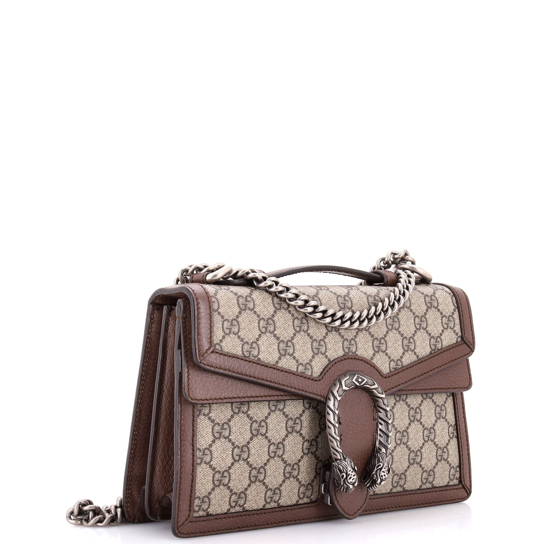 Dionysus Top Handle Chain Bag GG Coated Canvas Small