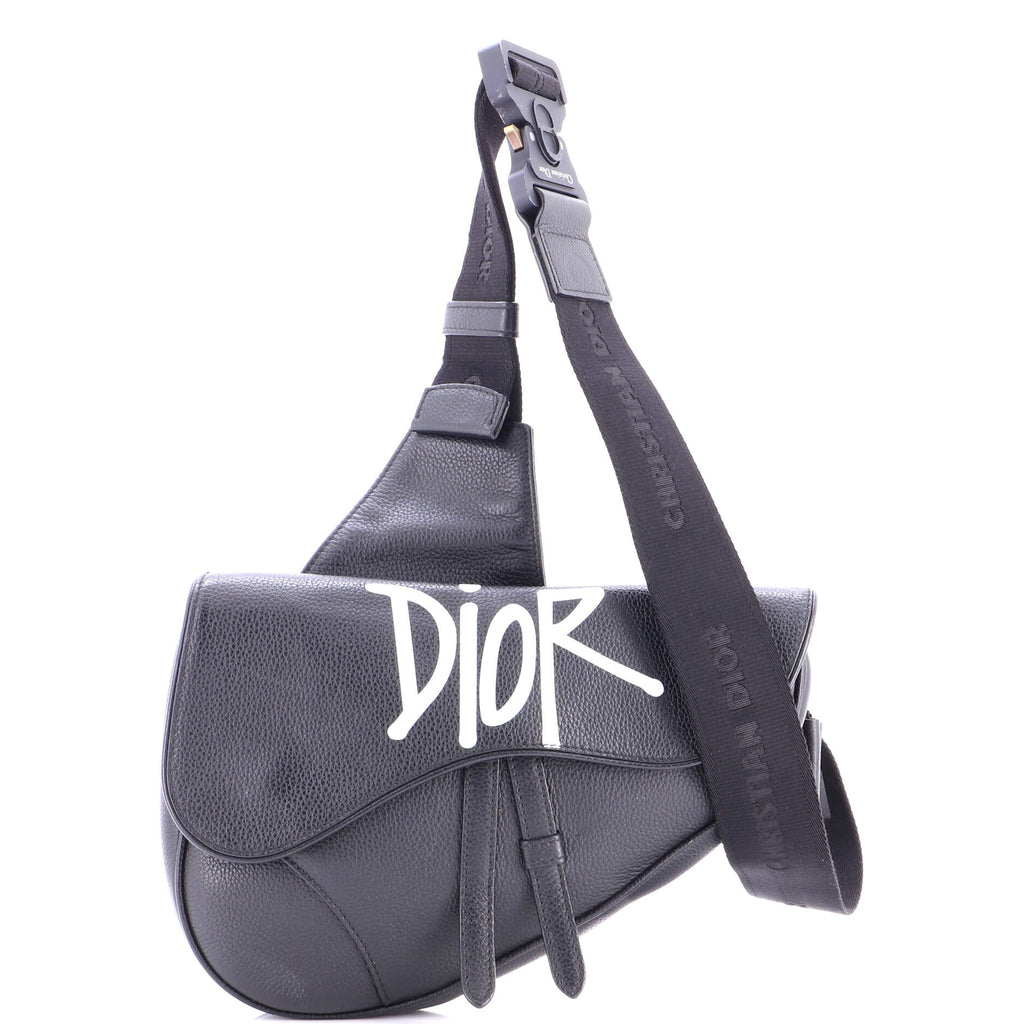 Shawn Stussy Saddle Crossbody Bag Printed Leather