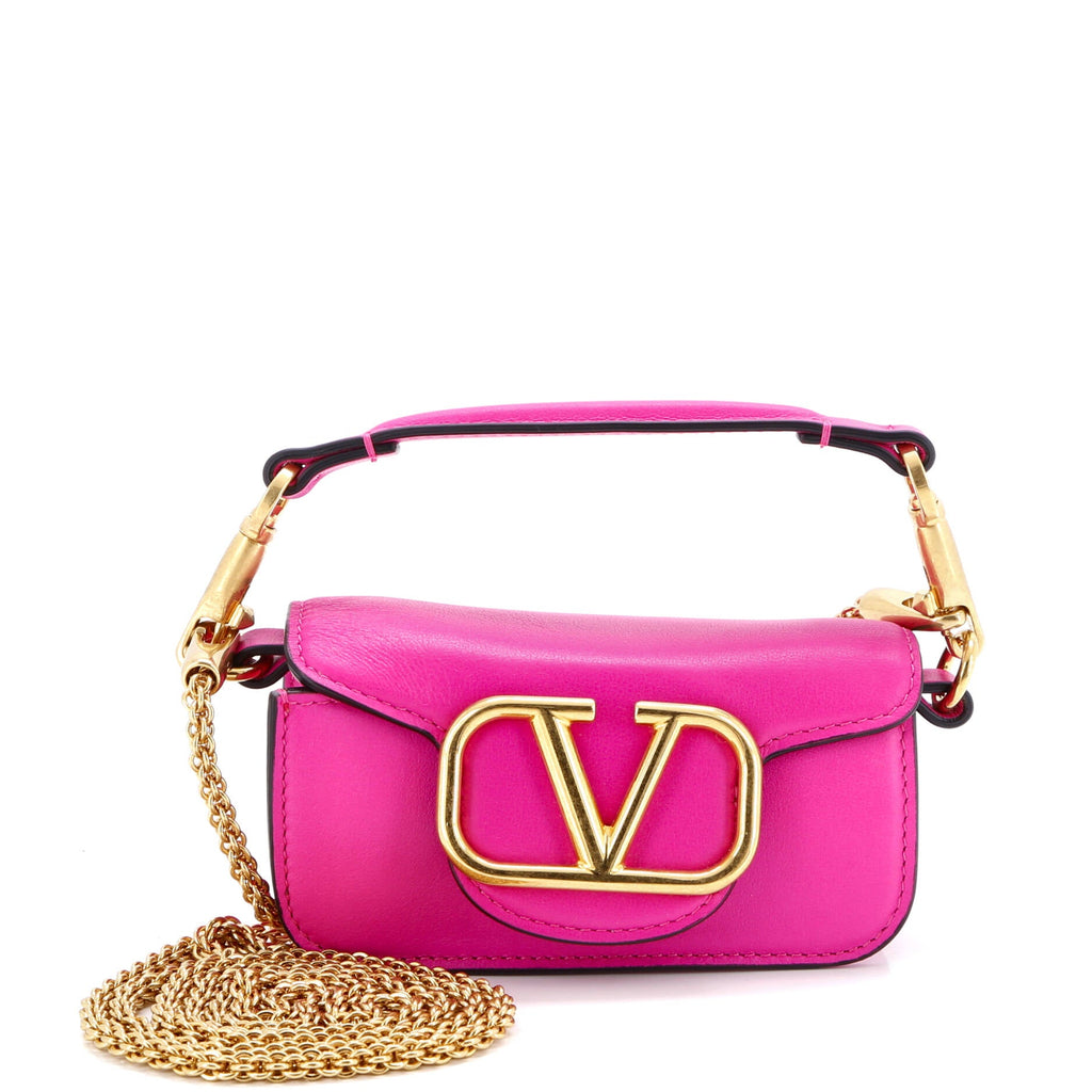 VLogo Loco Flap Shoulder Bag Leather Mini
