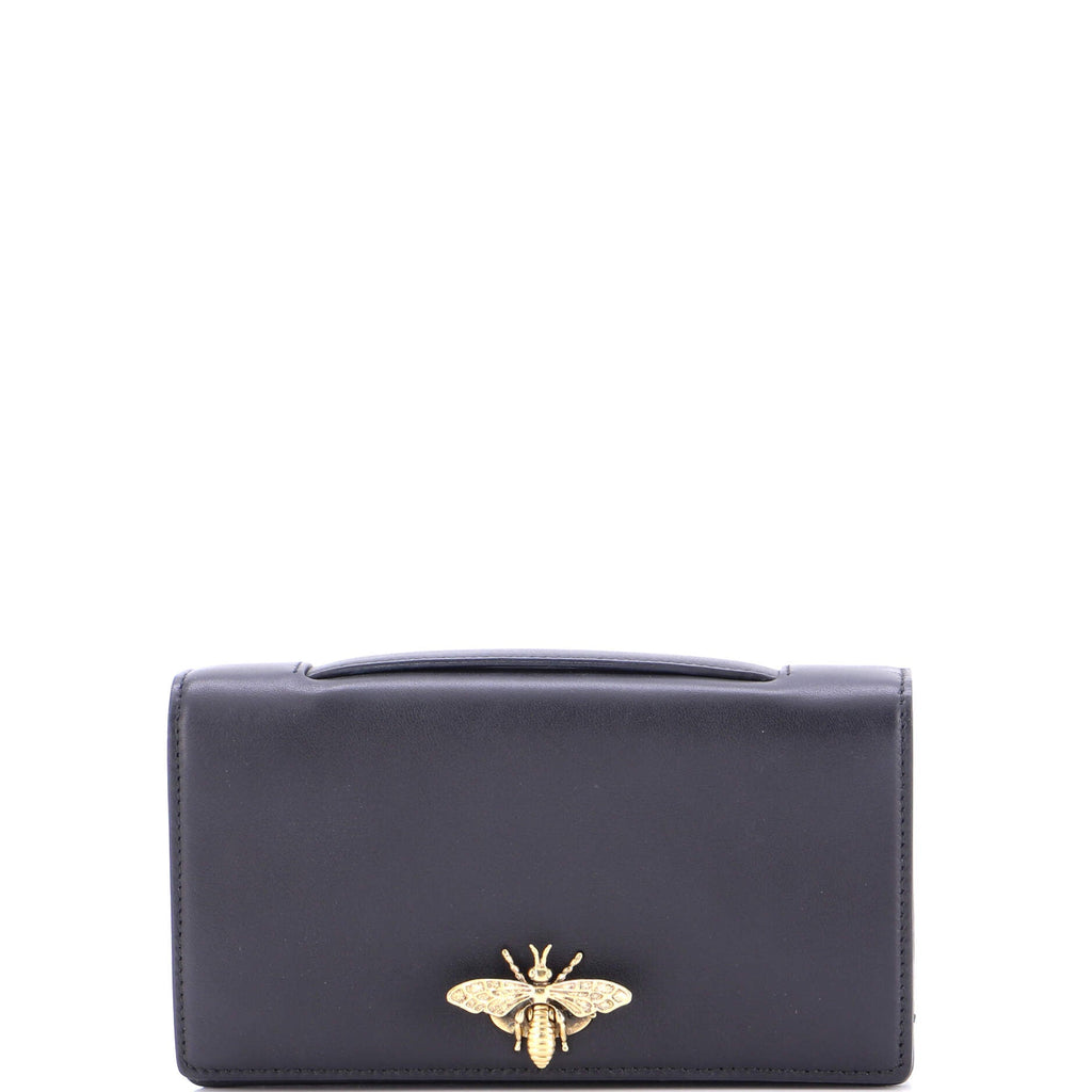 Bee Clutch Leather