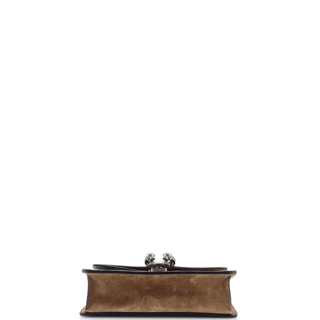 Dionysus Bag GG Coated Canvas with Crystal Embellished Metal Small