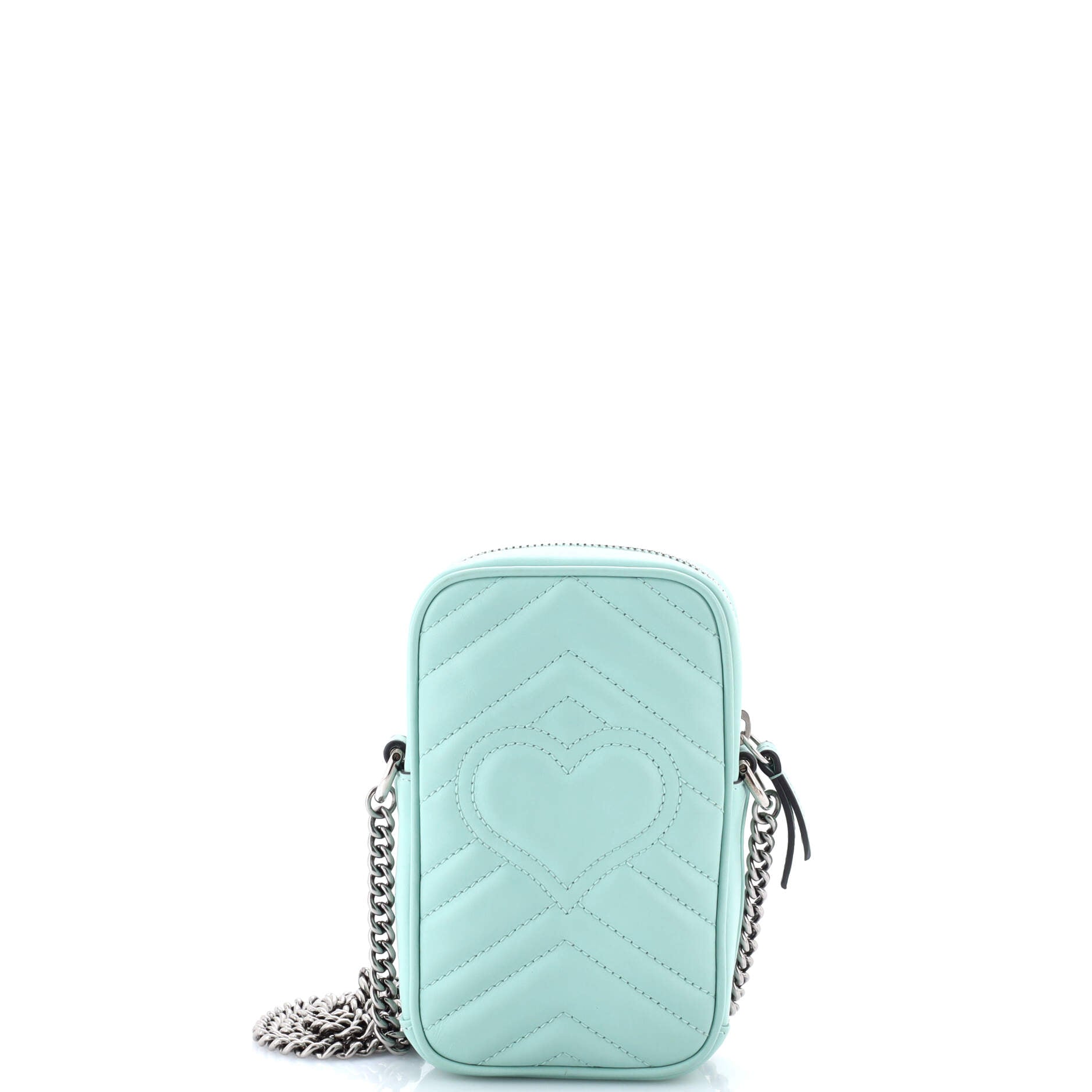GG Marmont Vertical Phone Crossbody Bag Matelasse Leather Mini