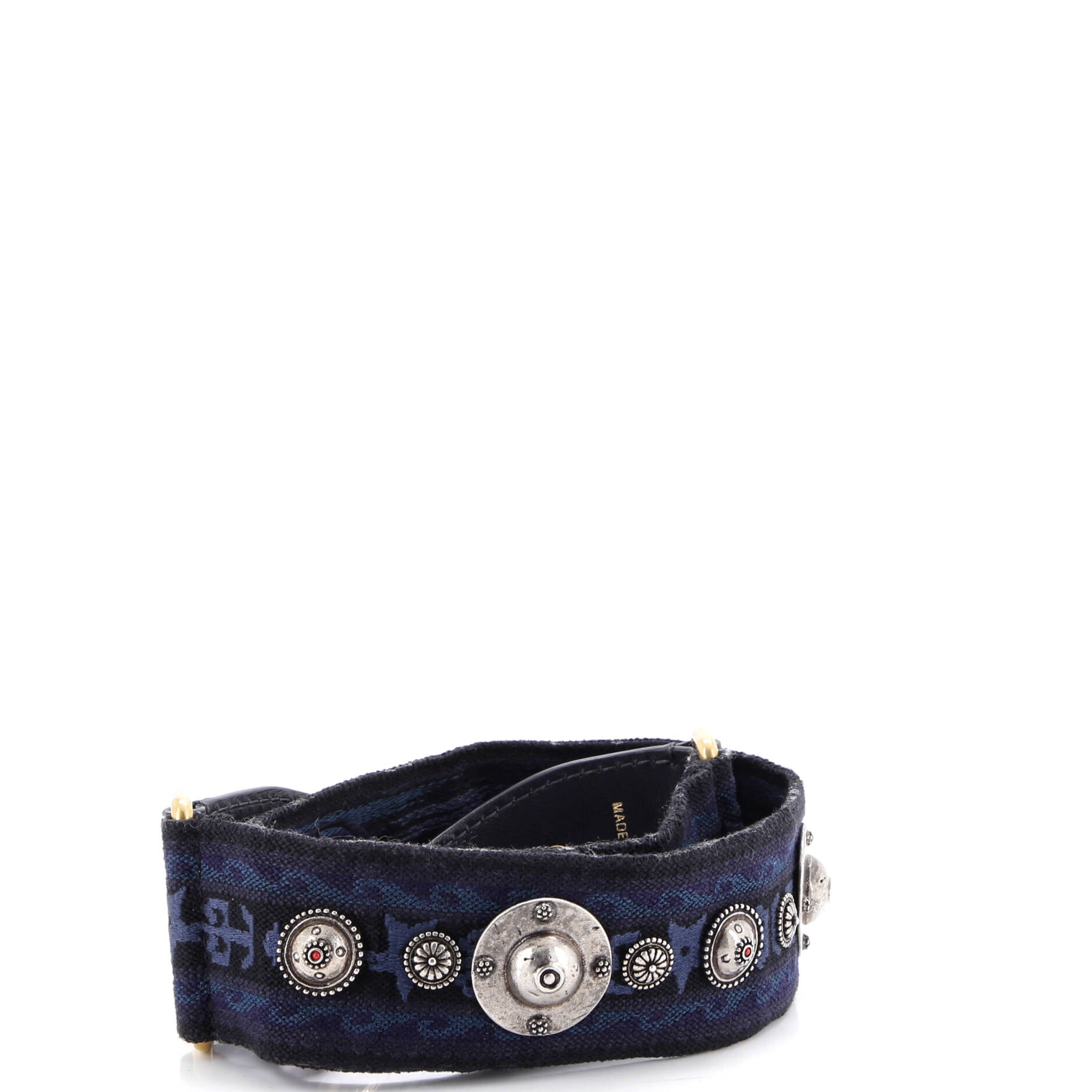 Shoulder Strap Embellished Canvas
