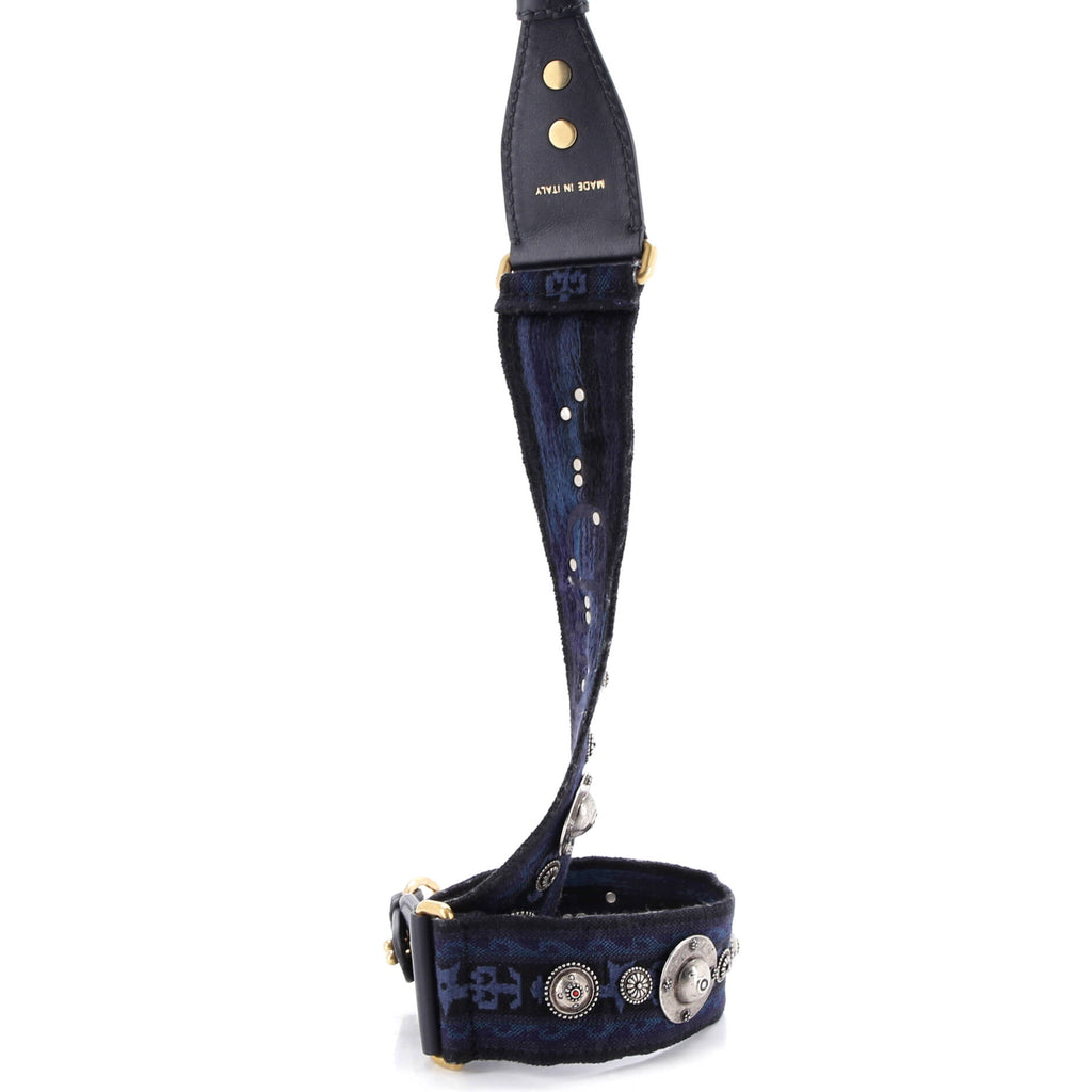 Shoulder Strap Embellished Canvas