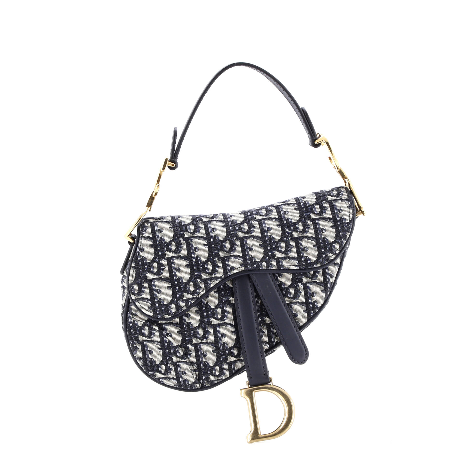 Saddle Handbag Oblique Canvas Mini