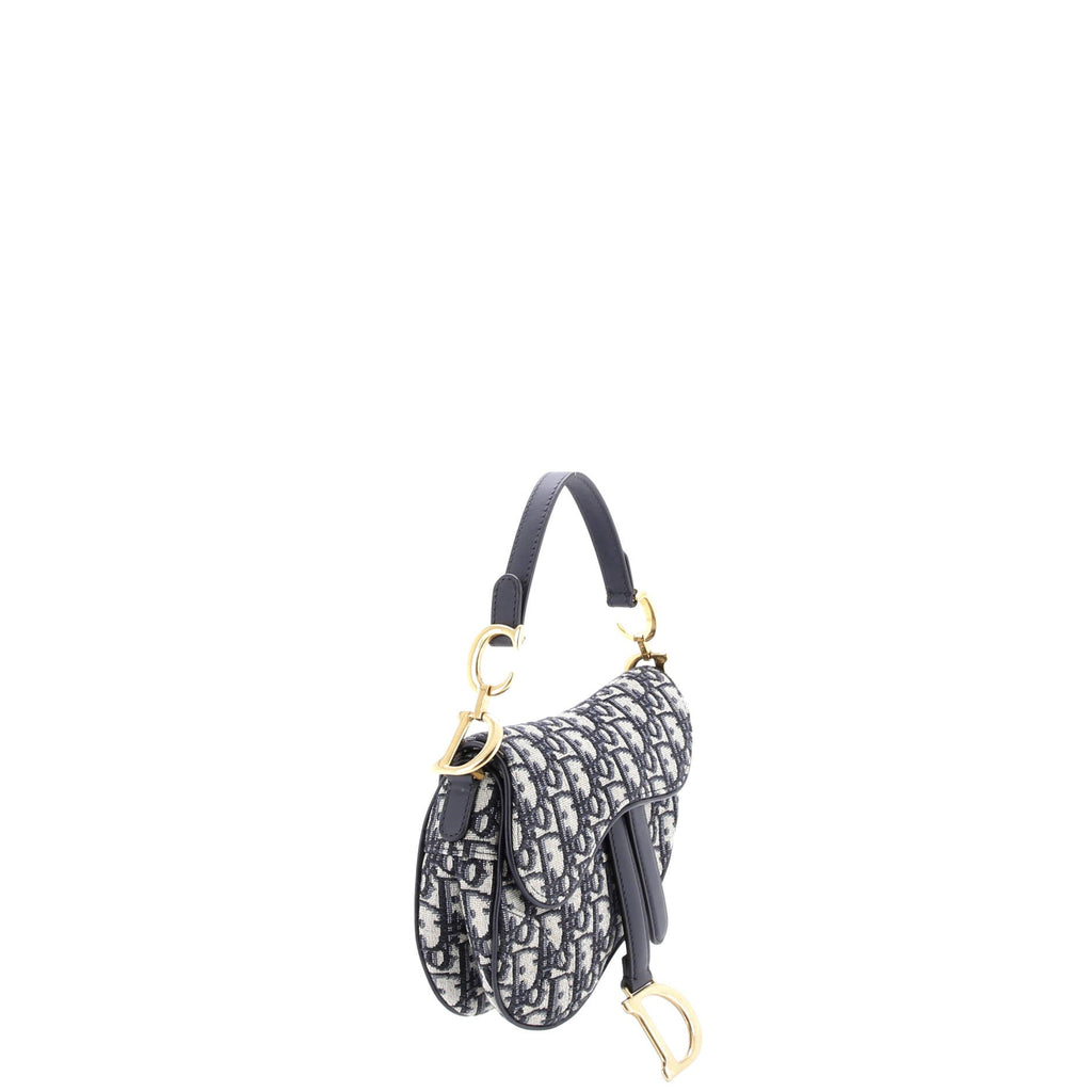 Saddle Handbag Oblique Canvas Mini