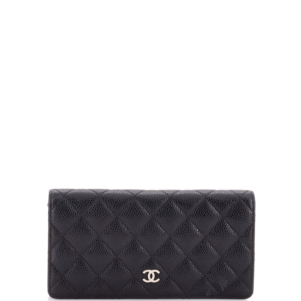 L-Yen Wallet Quilted Caviar