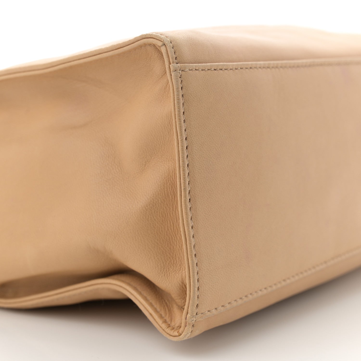 Lambskin CC Shoulder Bag Beige