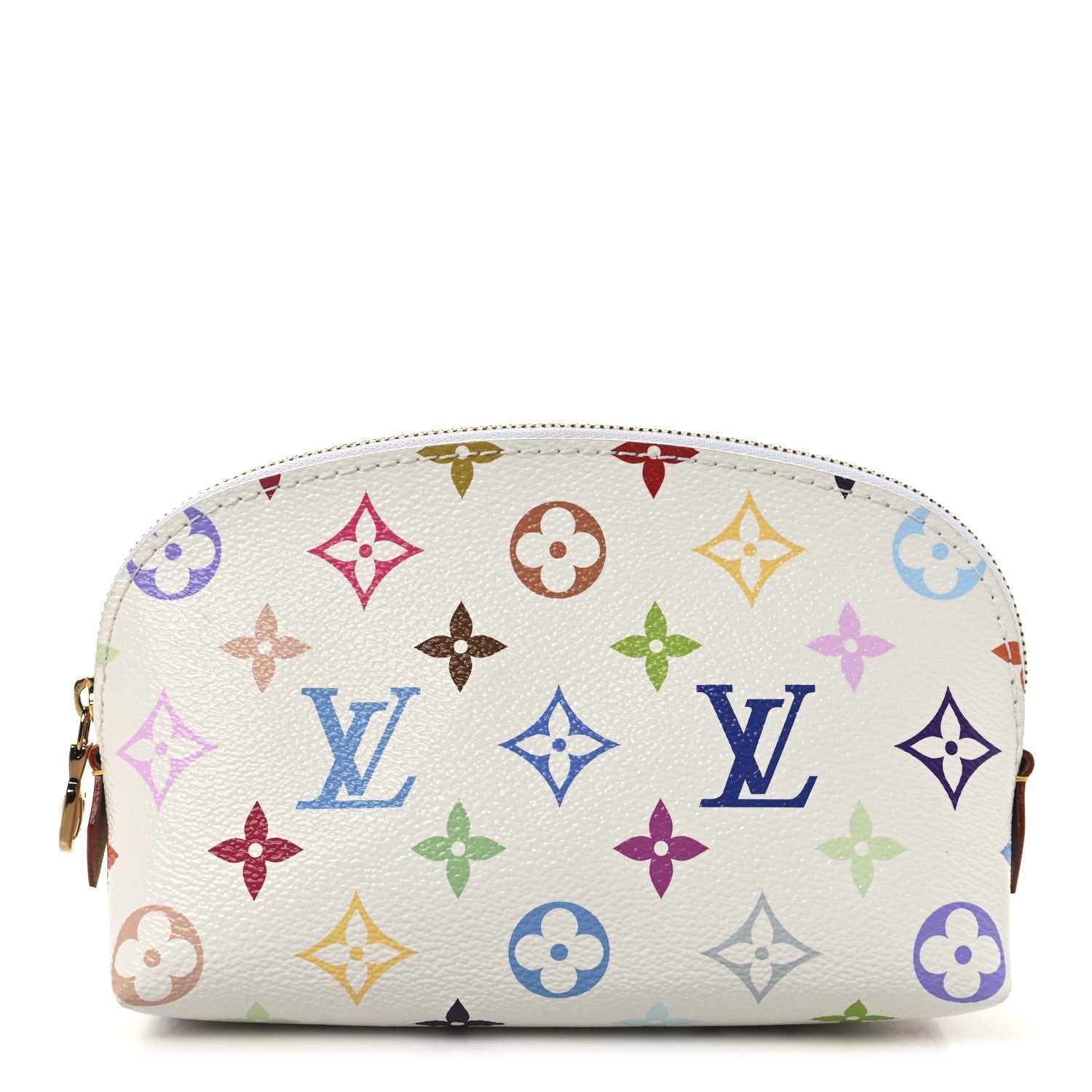 LV x TM Monogram Multicolor Cosmetic Pouch PM White