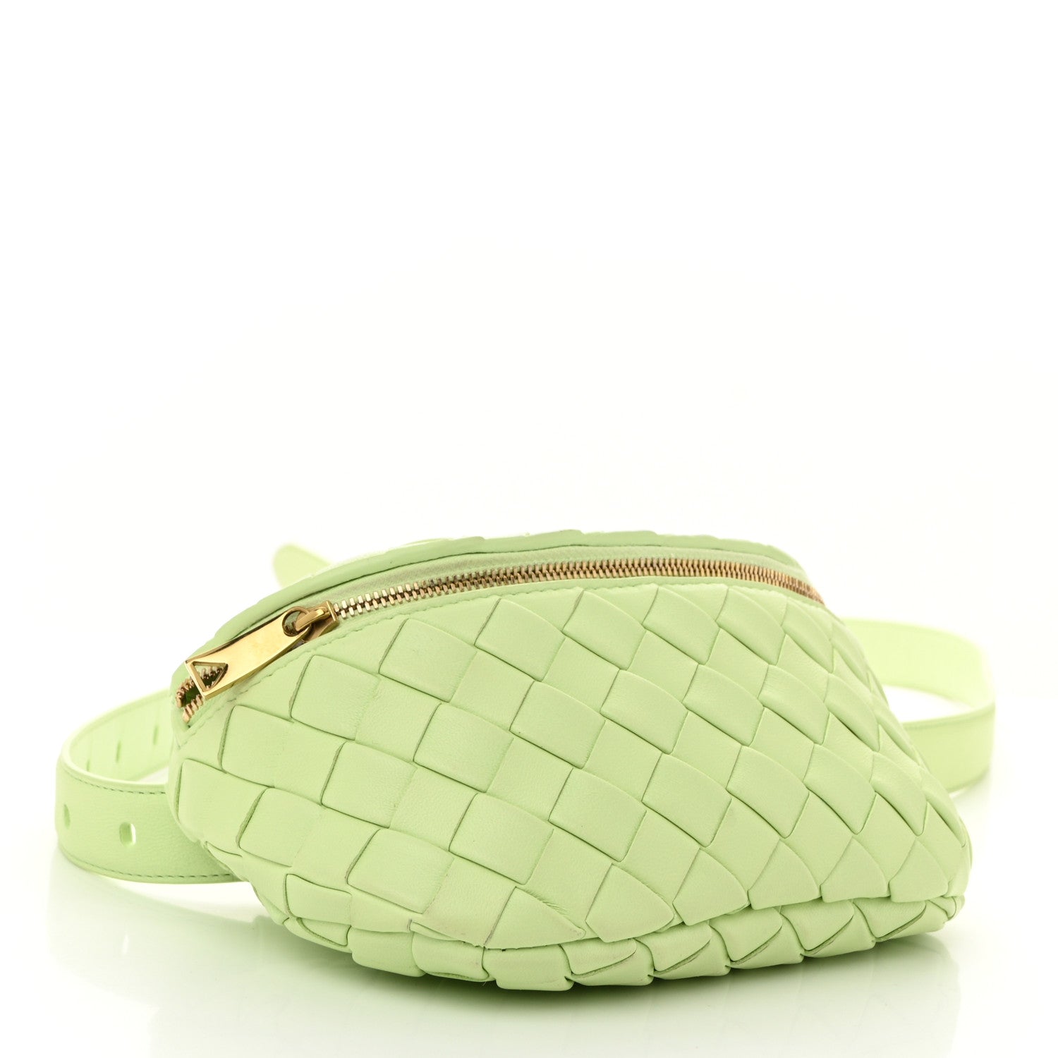Nappa Intrecciato Belt Bag Fennel