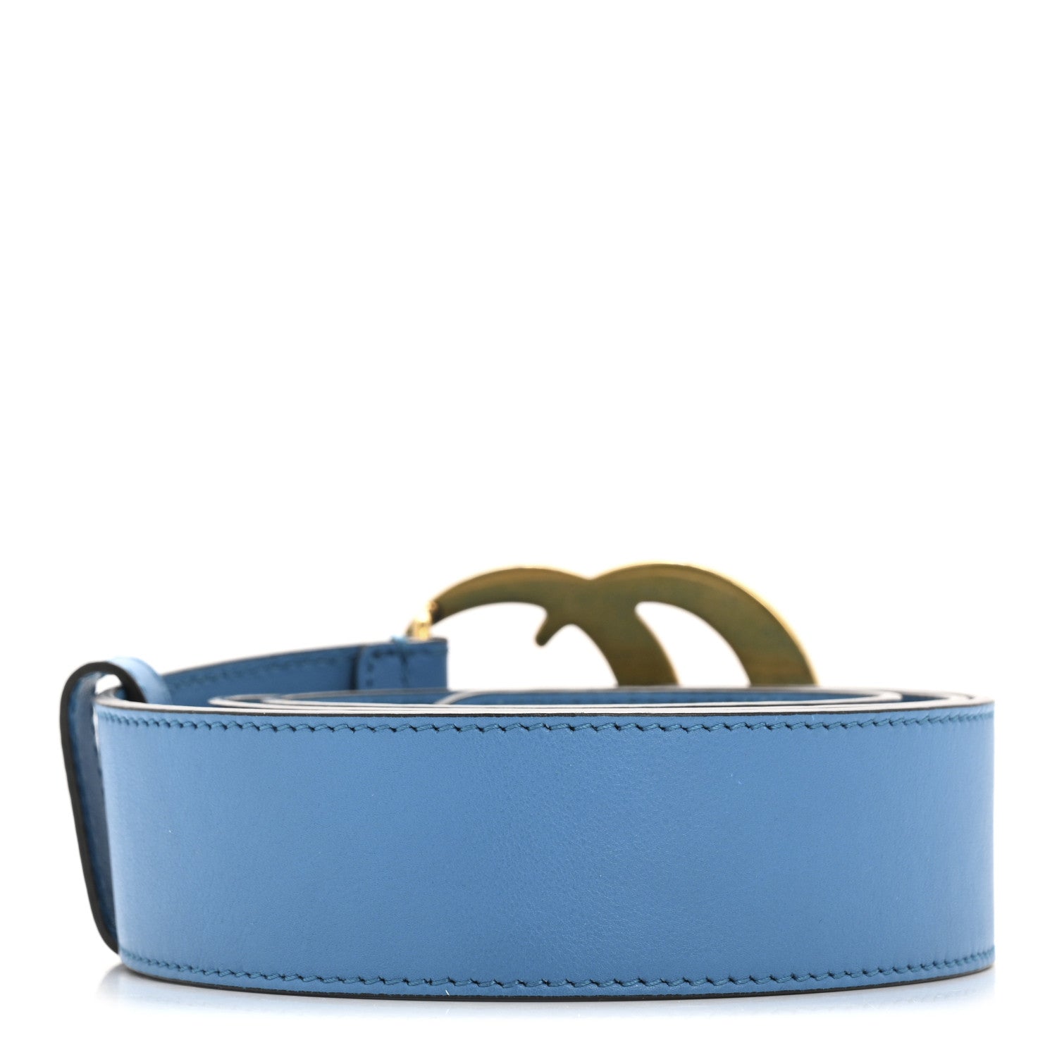 Calfskin Double G 40mm Belt 90 36 Clear Sky Blue