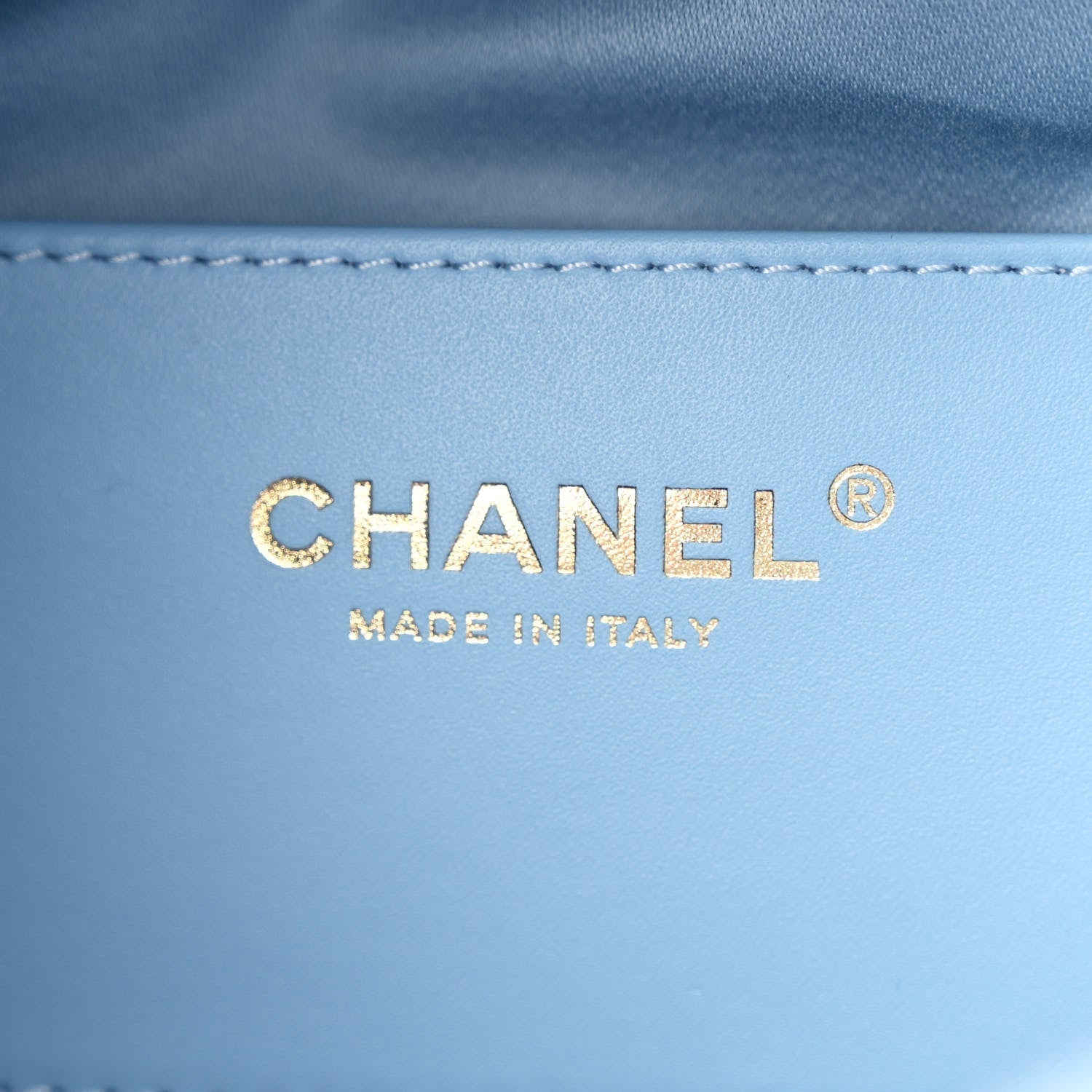 Washed Denim Quilted Medium Chanel 25 Handbag Blue