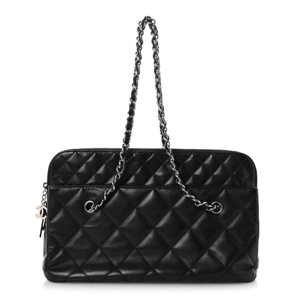 Calfskin Quilted In The Business Tote Black