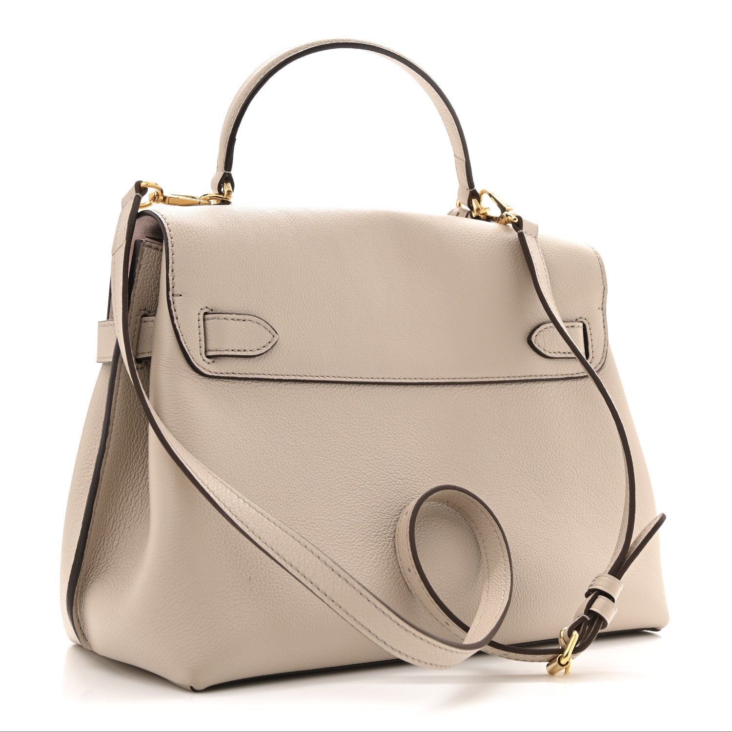 Soft Calfskin Lockme Ever MM Greige
