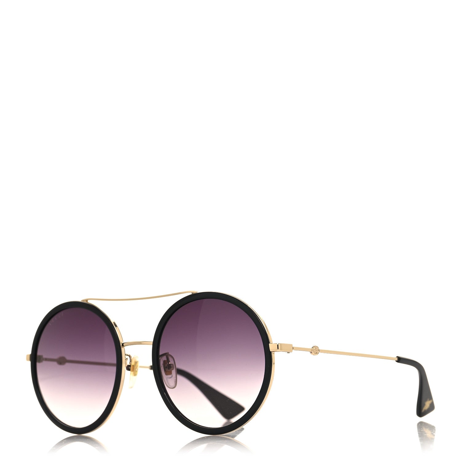 Metal Round Frame Sunglasses GG0061S Black