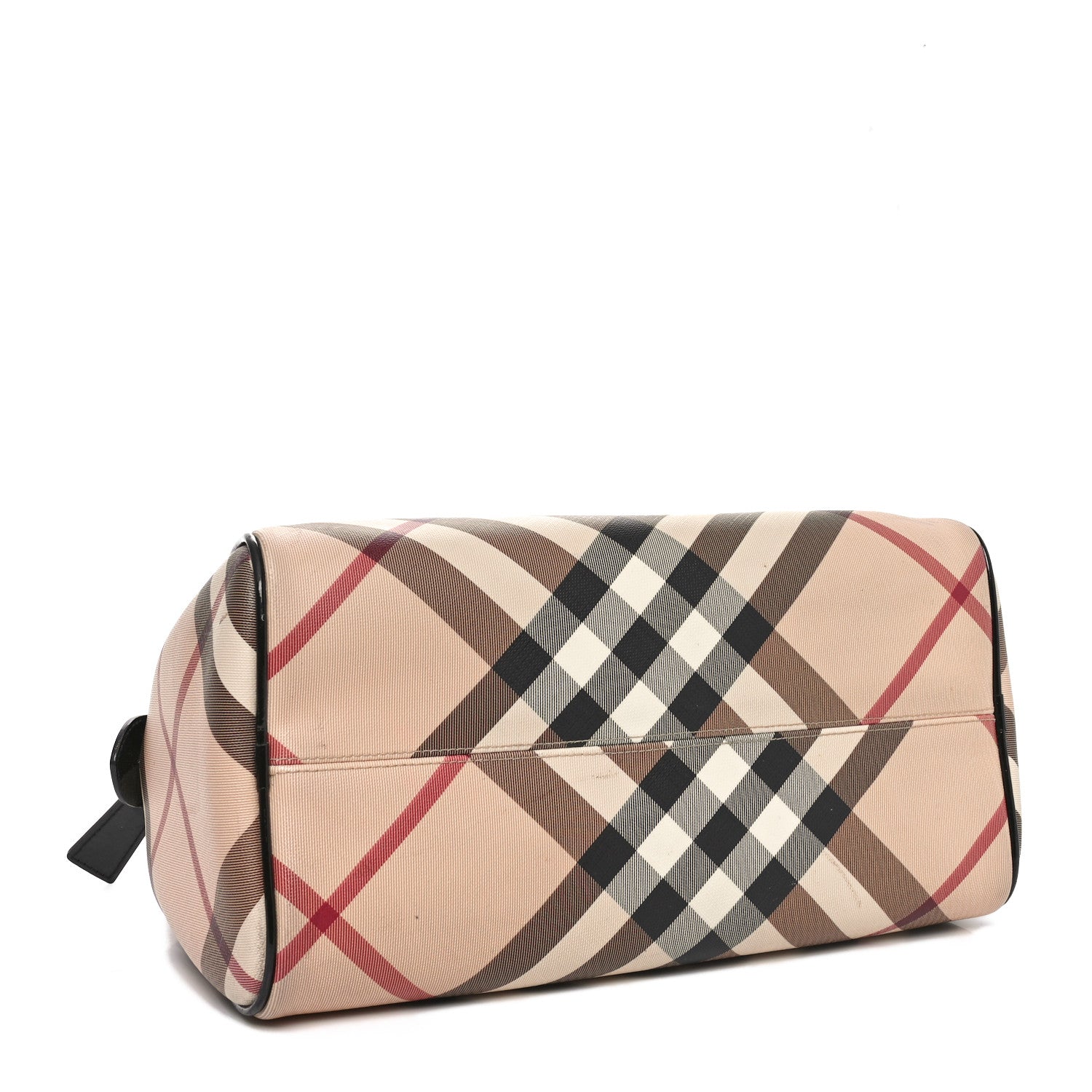 Nova Check Patent Small Chester Bowling Bag Black
