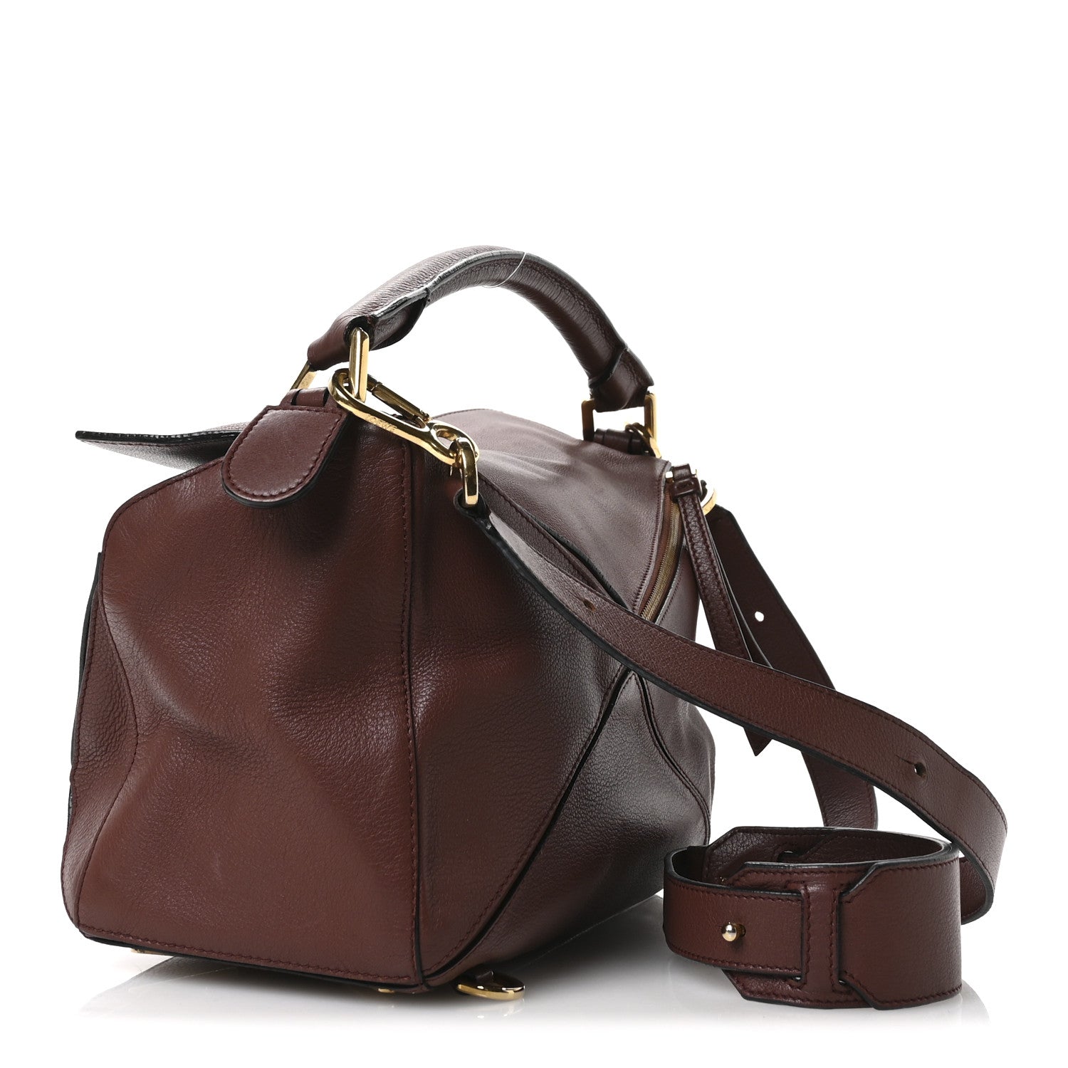 Calfskin Medium Puzzle Bag Brown
