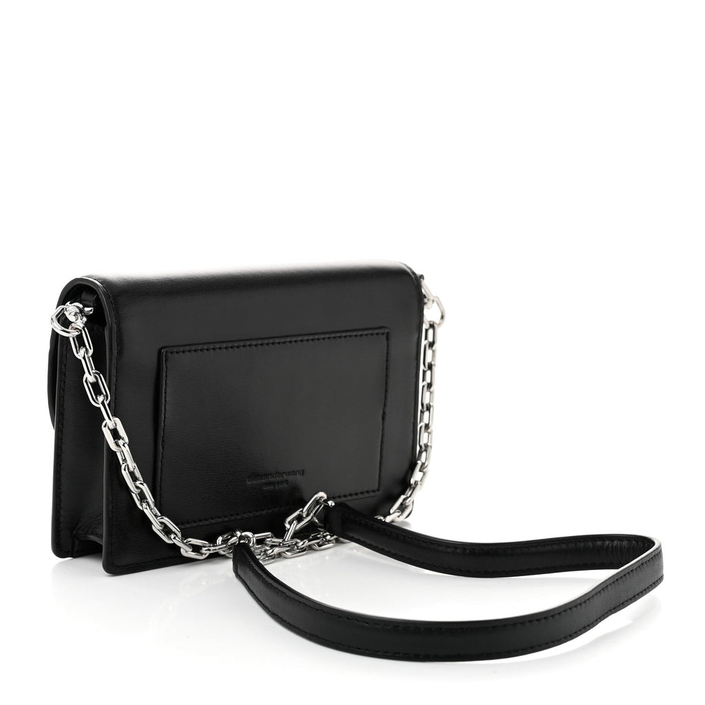 Textured Calfskin Attica Crossbody Black