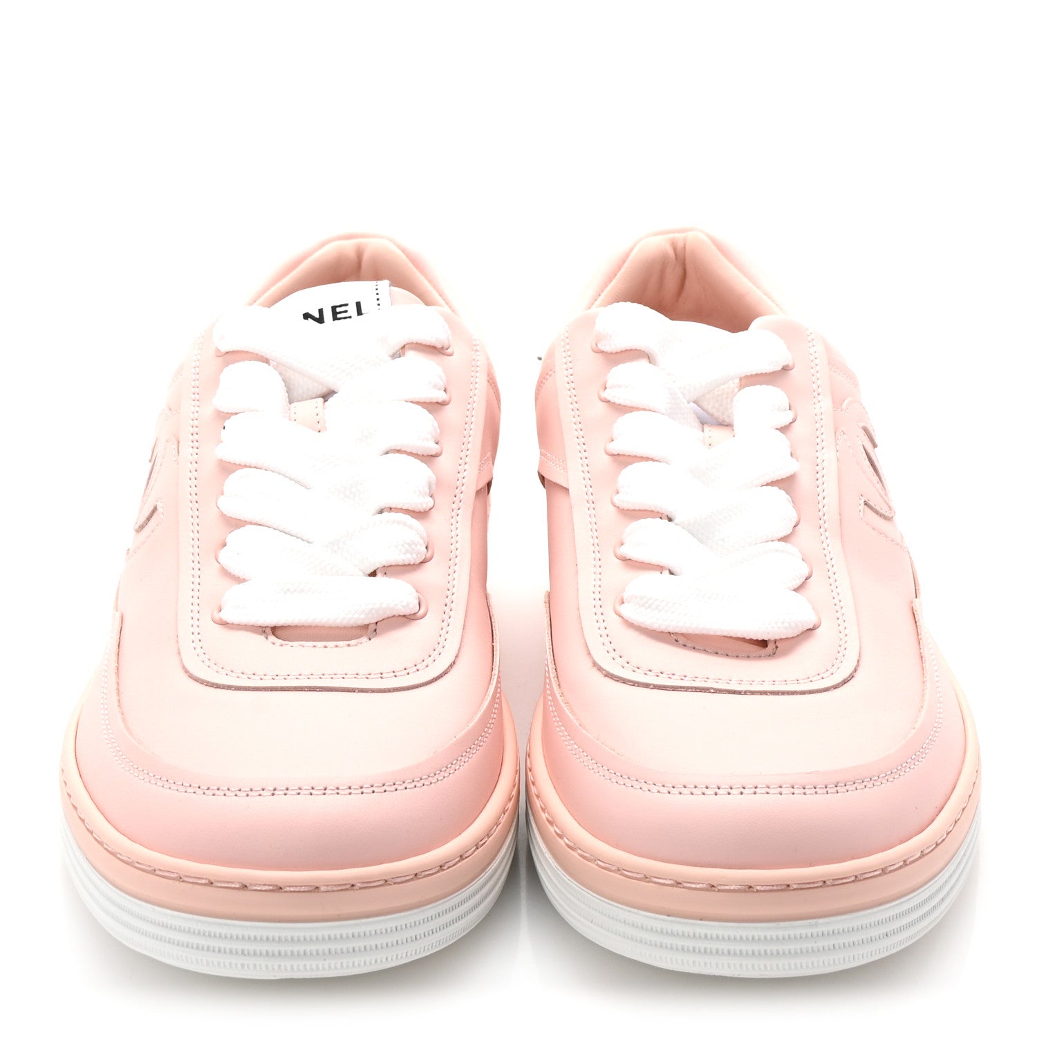 Calfskin Womens CC Sneakers 39.5 Light Pink