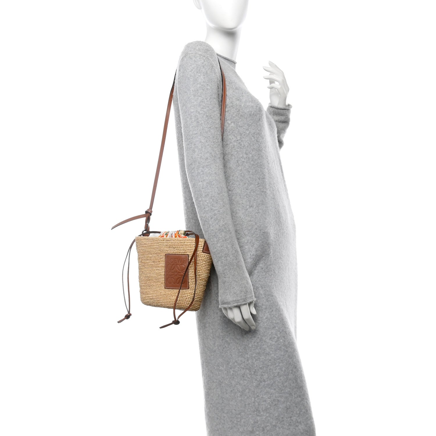 Calfskin Raffia Parrot Paulas Ibiza Pochette Bag Natural Tan
