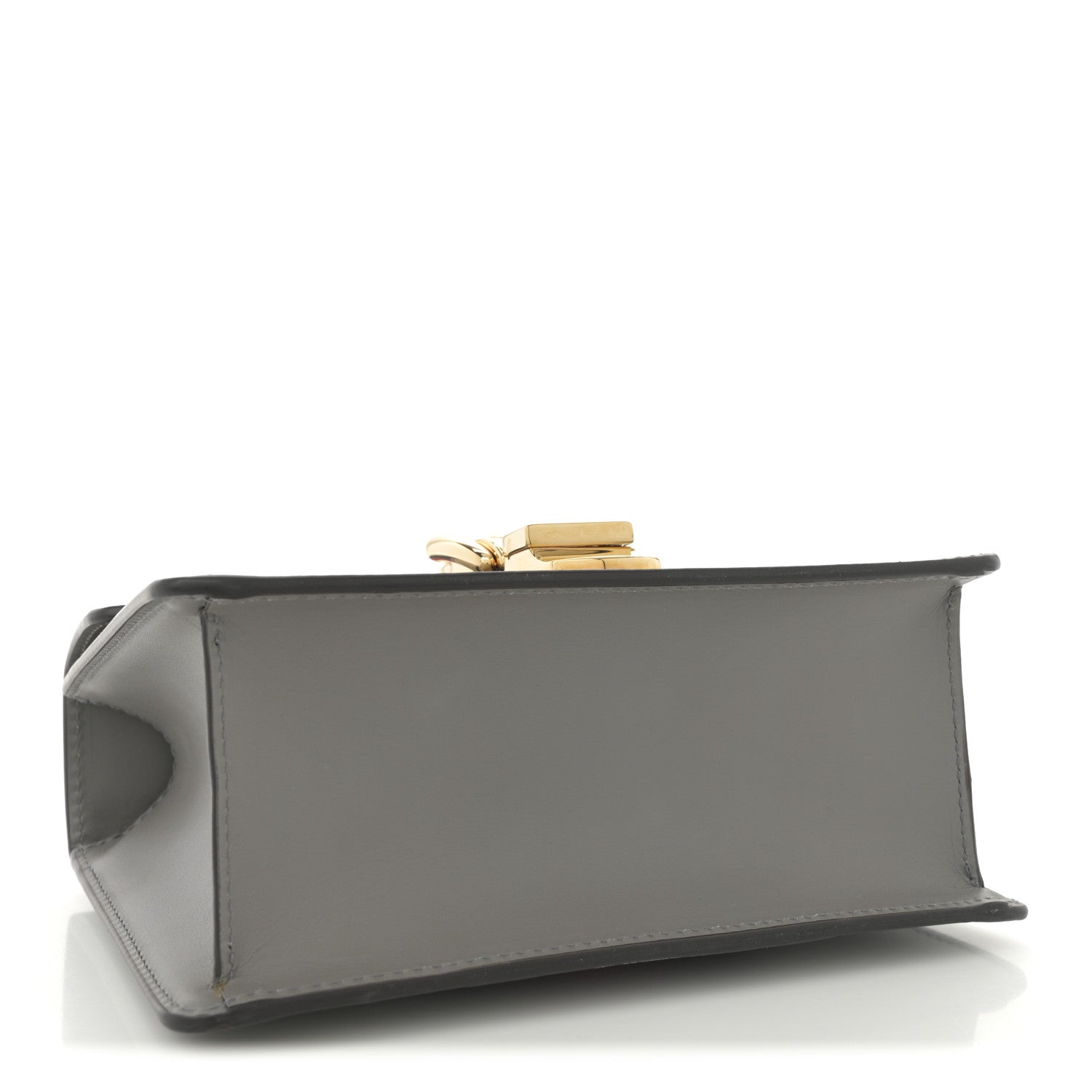 Calfskin Mini Sylvie Chain Shoulder Bag Deep Grey