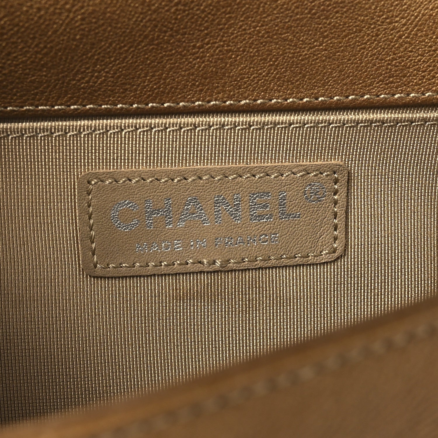 Caviar Quilted Medium Boy Flap Dark Gold
