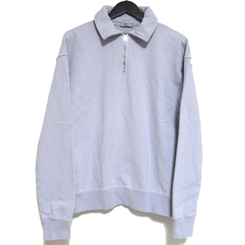 Dior Homme Logo Embroidery Cotton Half Zip Sweatshirt