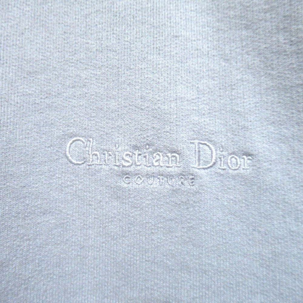 Dior Homme Logo Embroidery Cotton Half Zip Sweatshirt