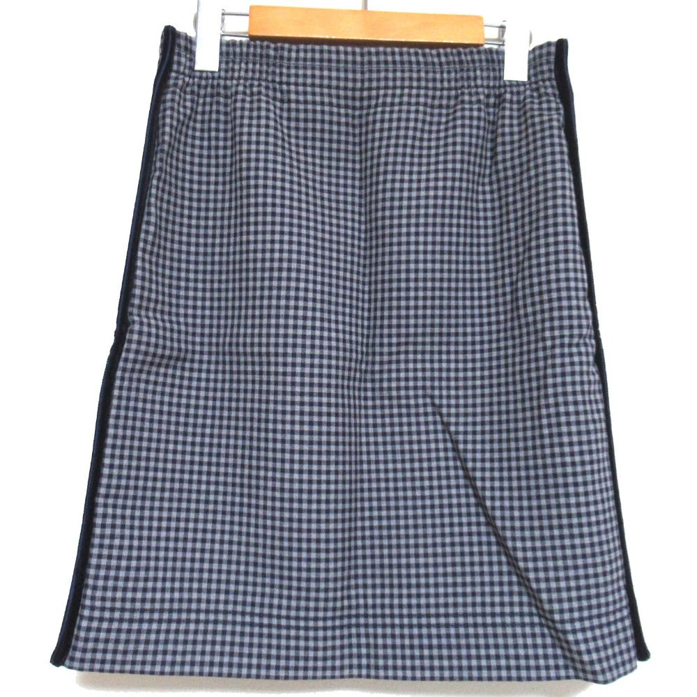 Fendi Gingham Virgin Wool Mini Skirt
