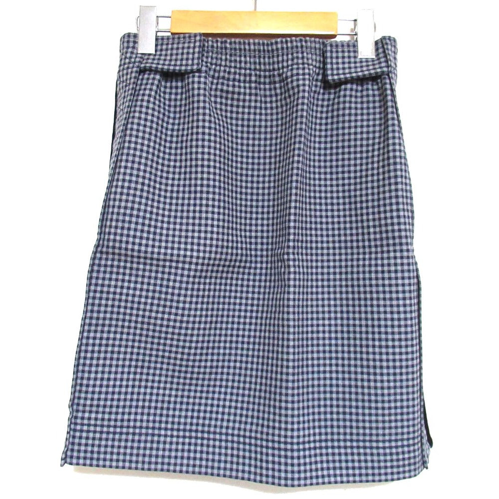 Fendi Gingham Virgin Wool Mini Skirt