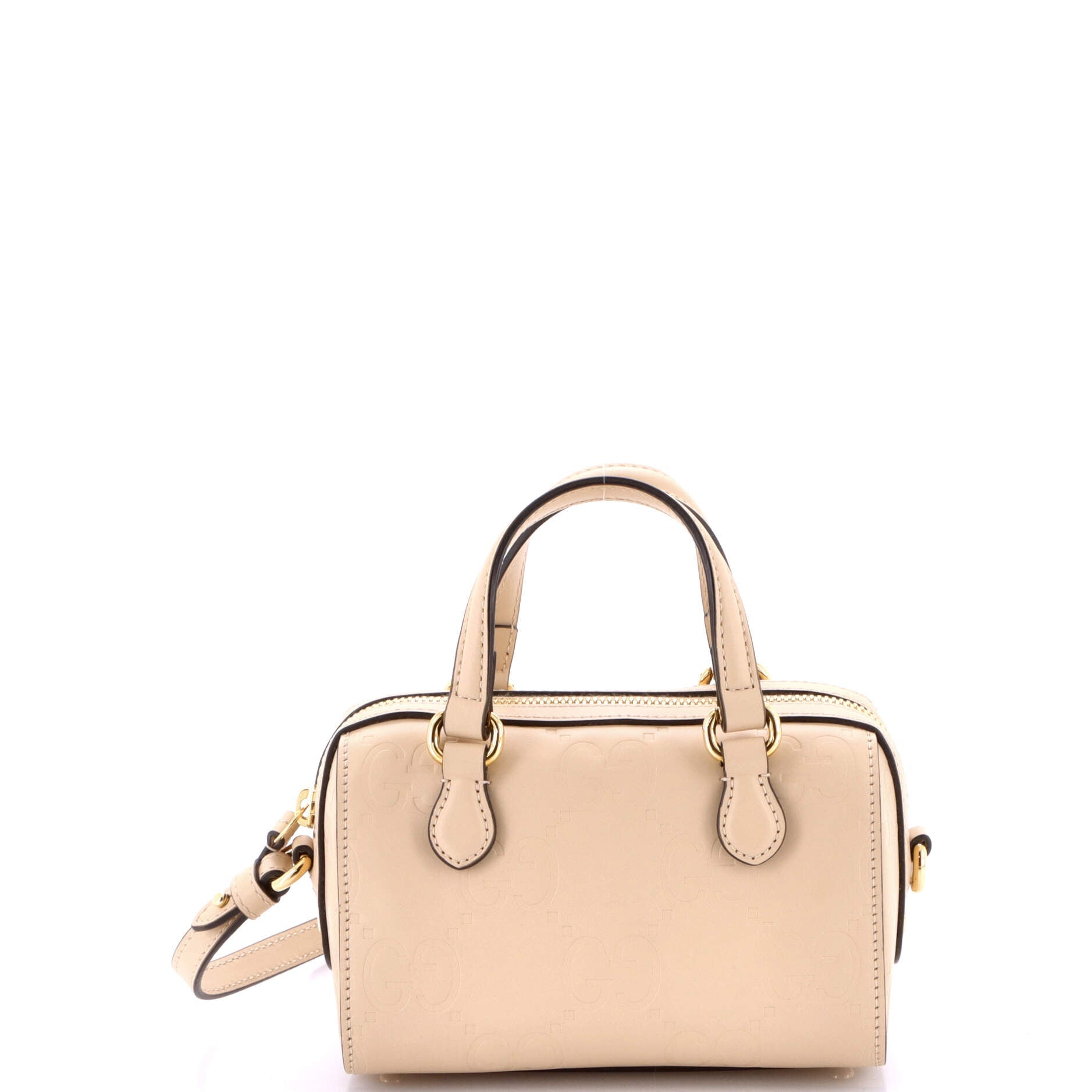 Convertible Top Handle Bag Jumbo GG Embossed Leather Mini