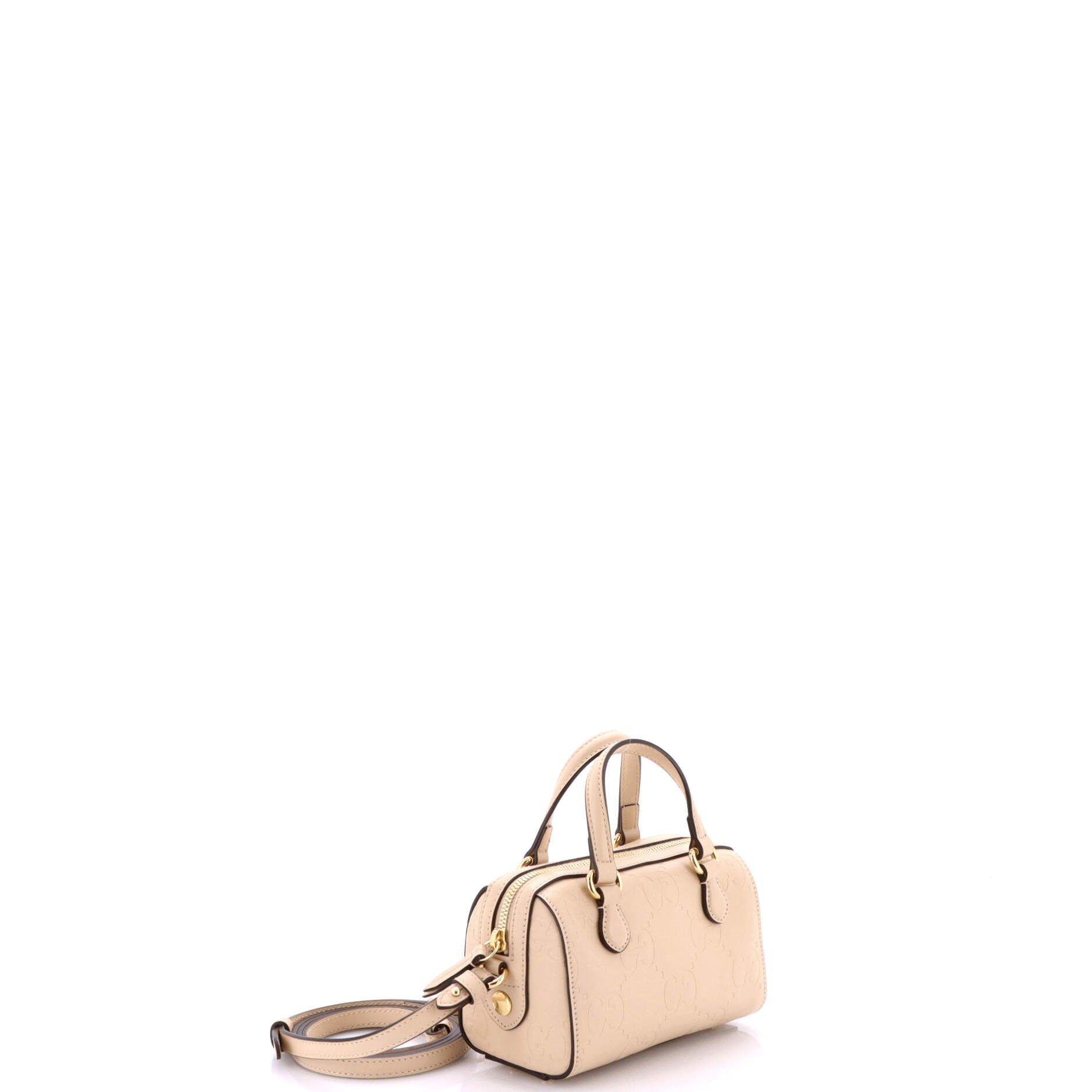 Convertible Top Handle Bag Jumbo GG Embossed Leather Mini