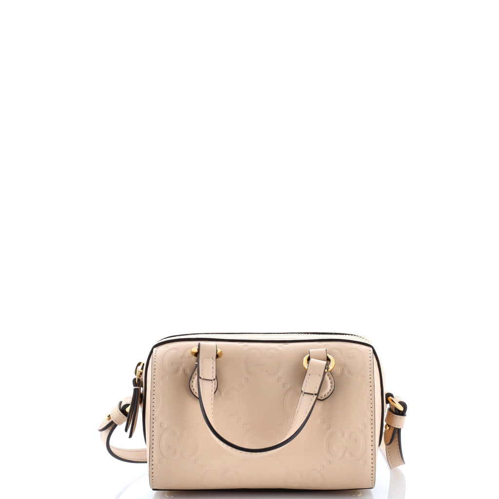 Convertible Top Handle Bag Jumbo GG Embossed Leather Mini